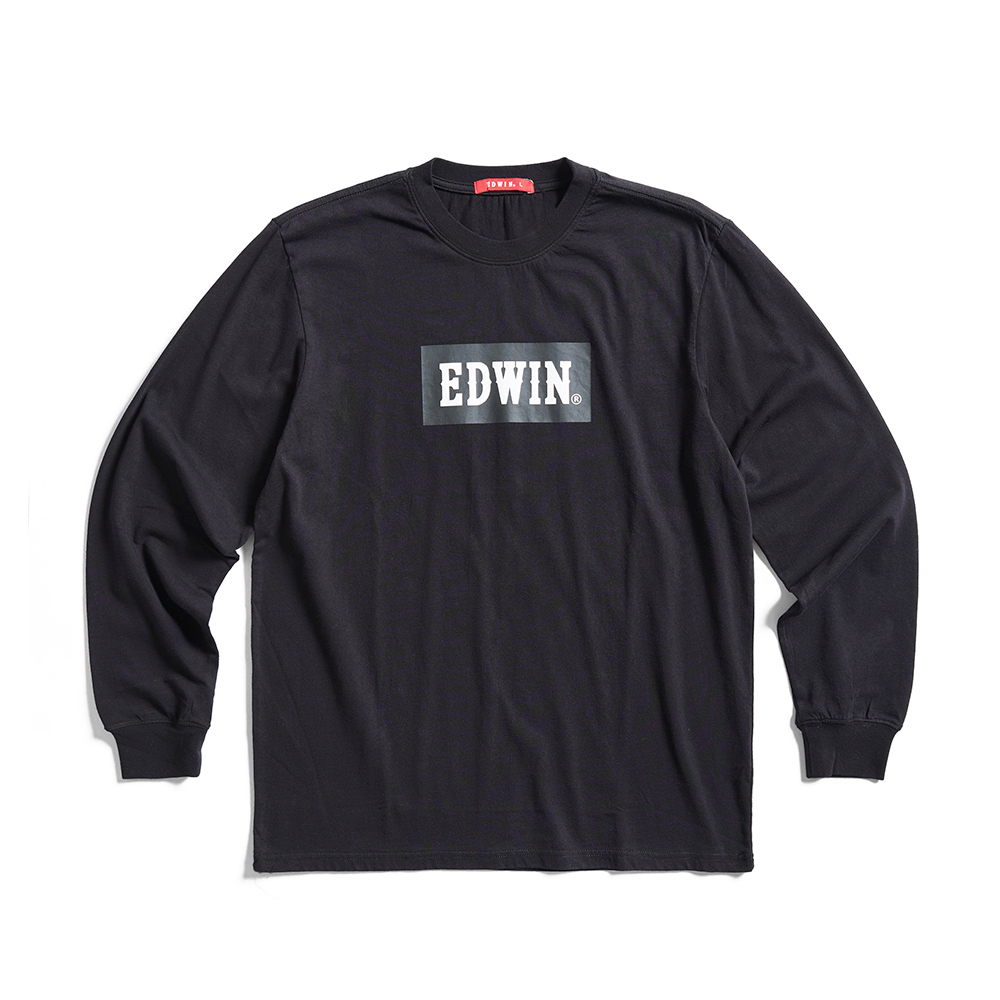 EDWIN｜男裝｜BOX印花薄長袖T恤
