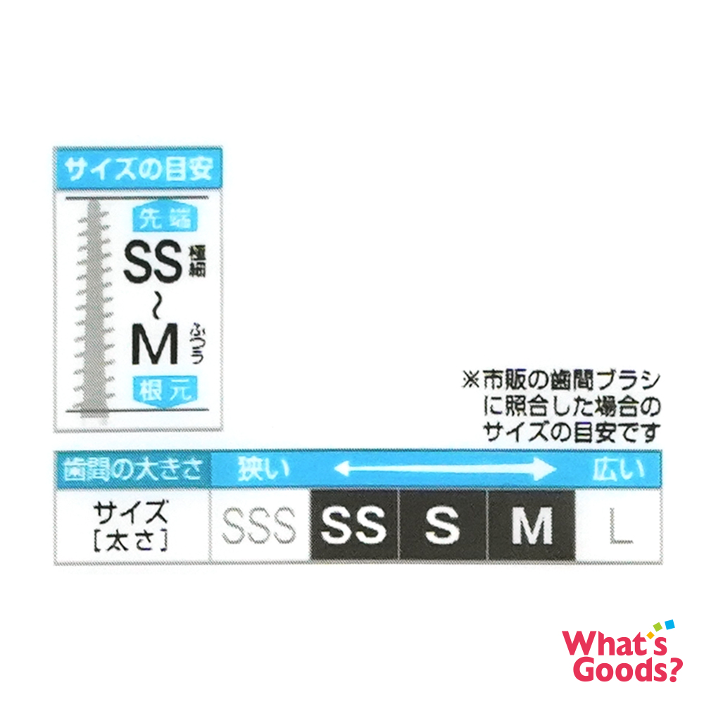 日本製 柔軟齒間刷/牙間刷SS-M(10支入)_2