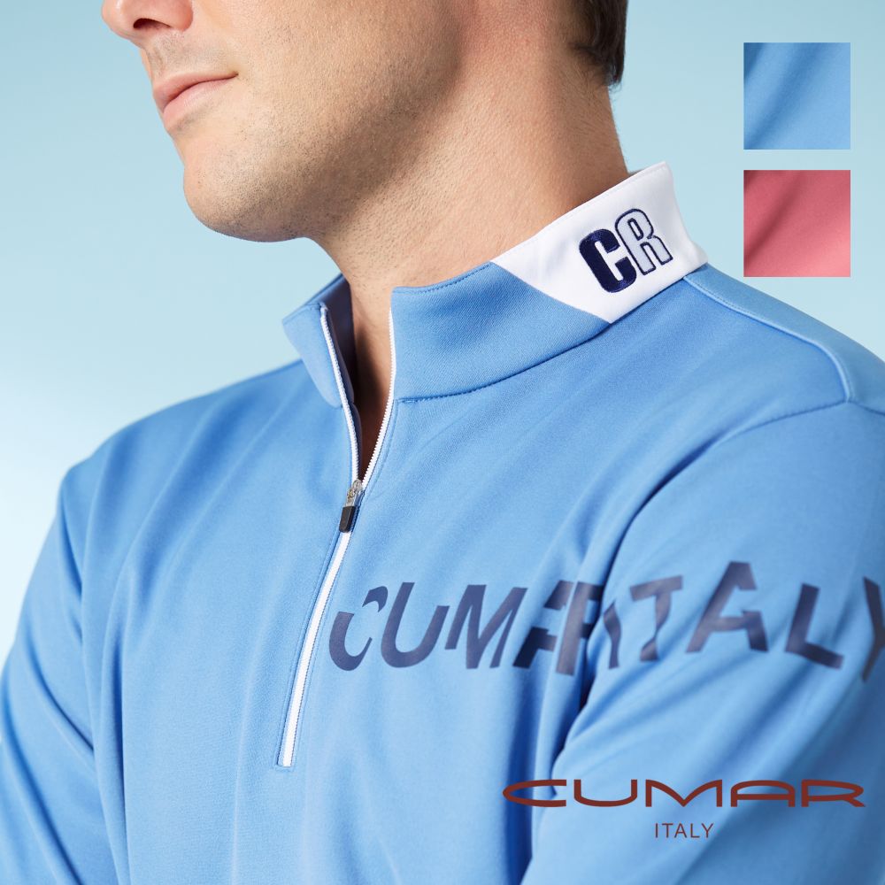 CUMAR 男裝長袖立領拉鍊POLO衫(Pufy) / 239208