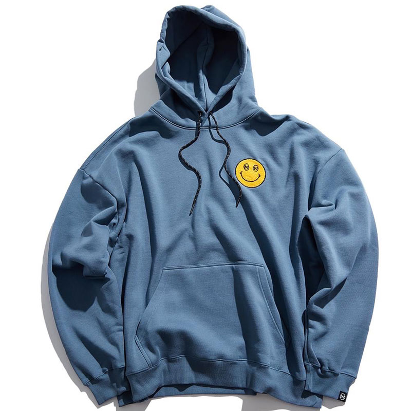 UNDER PEACE 23AW SMILE / OVERSIZE HOODED 帽T (丹寧藍色)_0