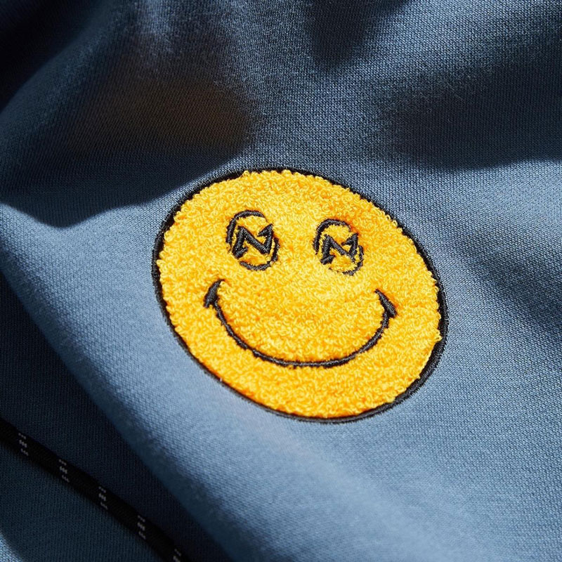 UNDER PEACE 23AW SMILE / OVERSIZE HOODED 帽T (丹寧藍色)_1