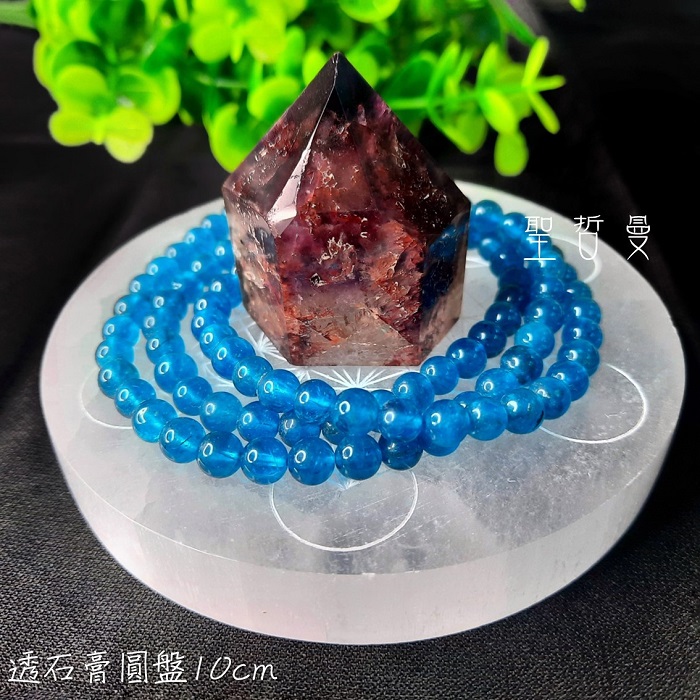 透石膏神聖幾何圓盤10CM-生命之花/麥達昶 Selenite ~移除負面能量與電磁波、設立水晶陣、替水晶充能的好物_8