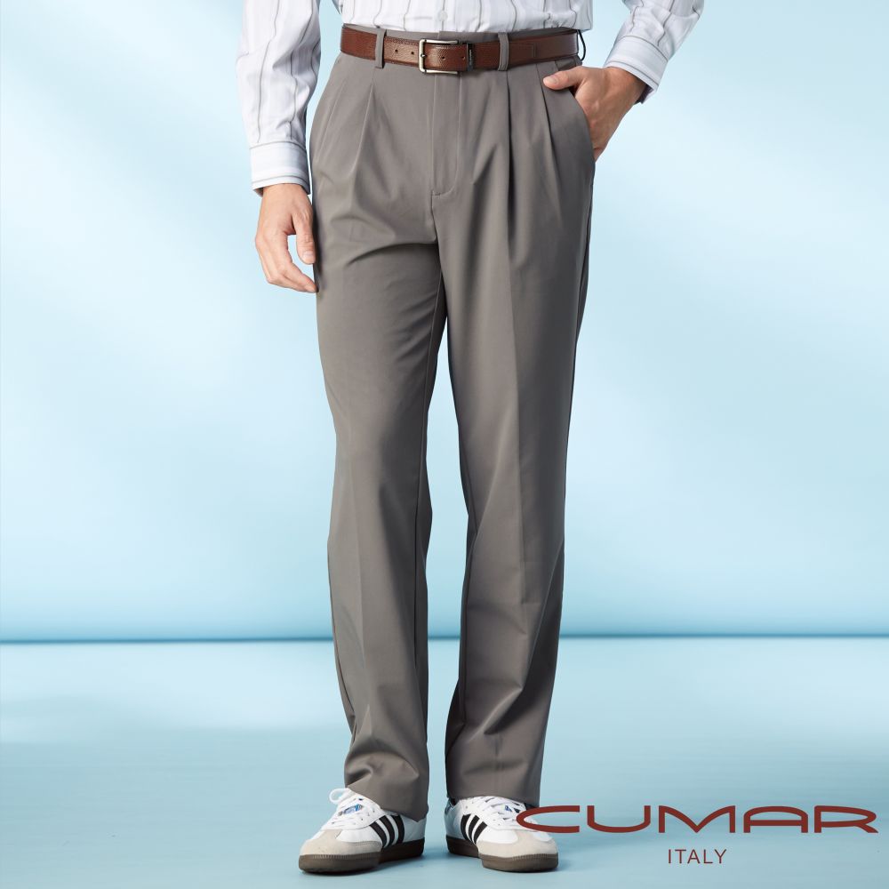 CUMAR 男裝秋冬打褶休閒褲 / 239118