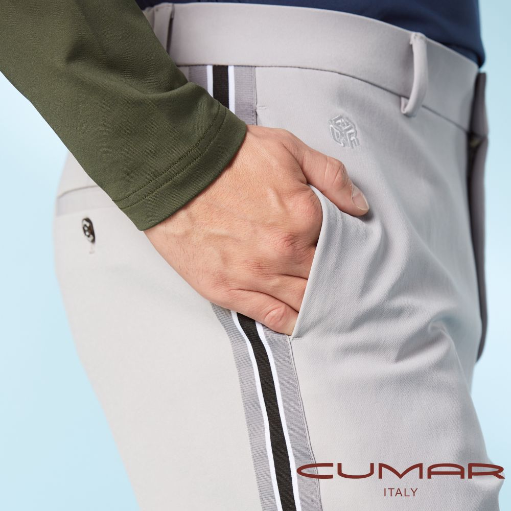 CUMAR 男裝秋冬平面鬆緊休閒褲 / 239121