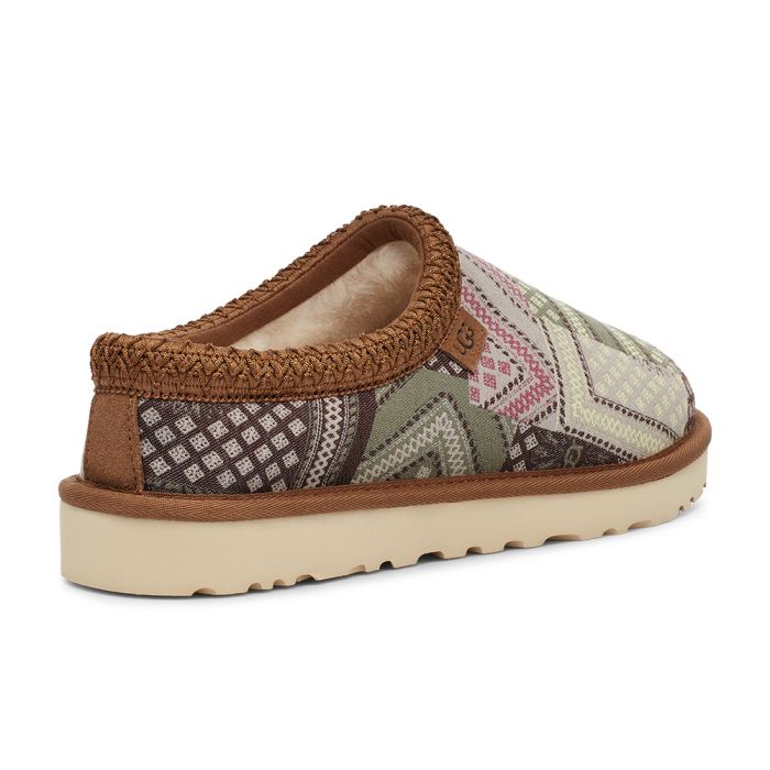 UGG Tasman Taz Sash 棕色 休閒 秋冬 印花圖騰 穆勒鞋 男女款 B4582【新竹皇家UG1144094MULT】_3