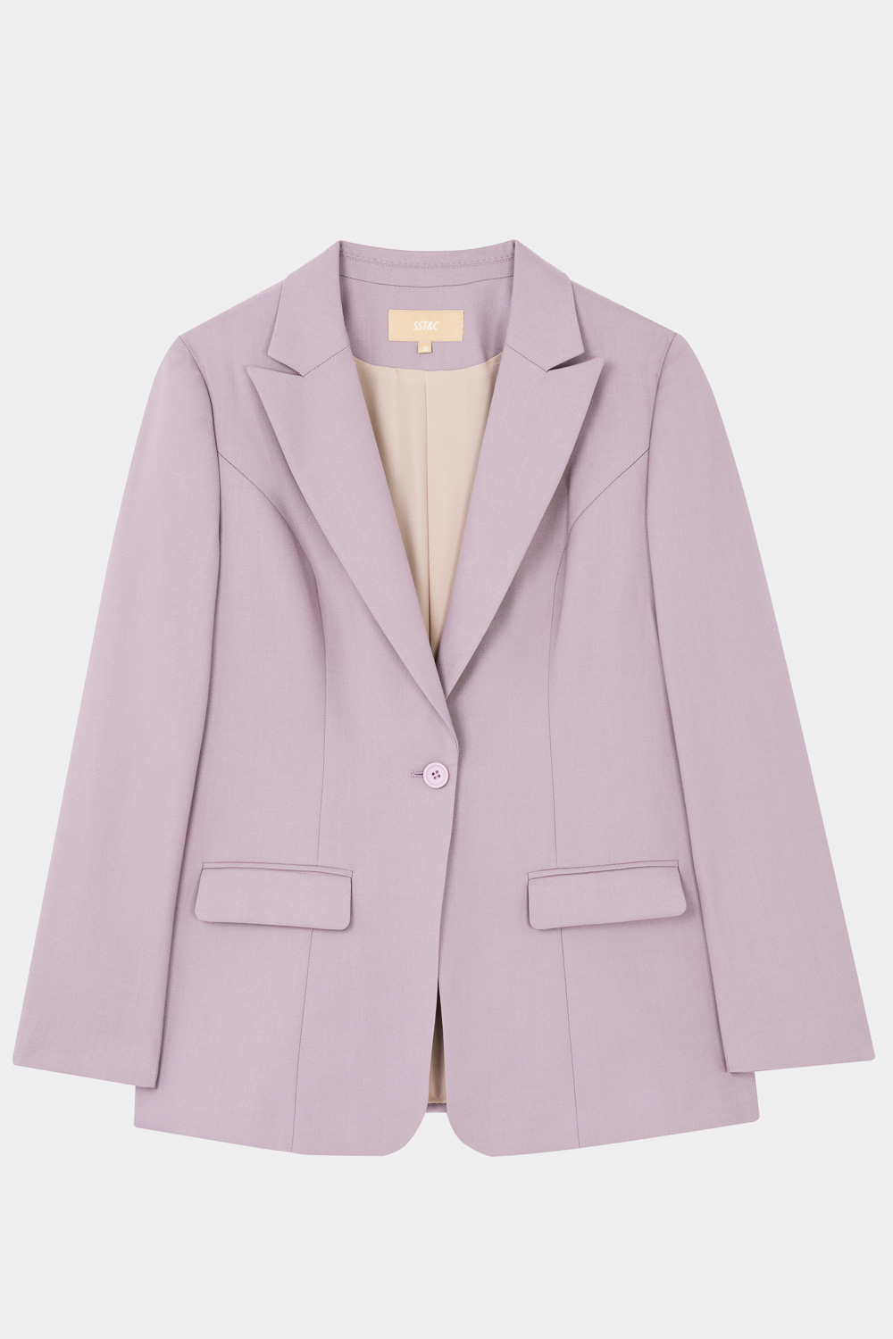 SST&C Matt Pink Sword Collar Suit Jacket | 7162311001  (Outlet)_7