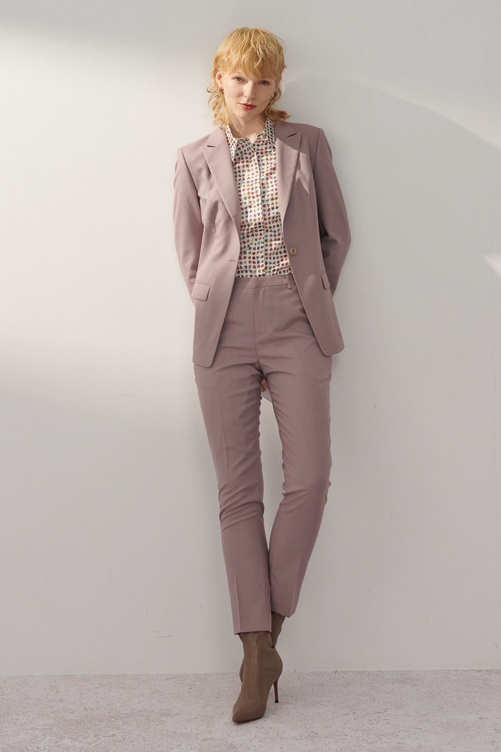 SST&C Matt Pink Suit Trousers | 7262311001  (Outlet)_2