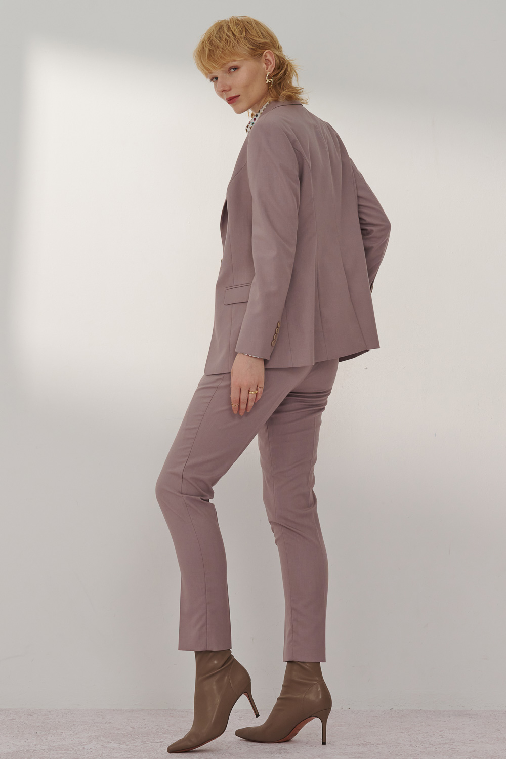SST&C Matt Pink Suit Trousers | 7262311001  (Outlet)_4