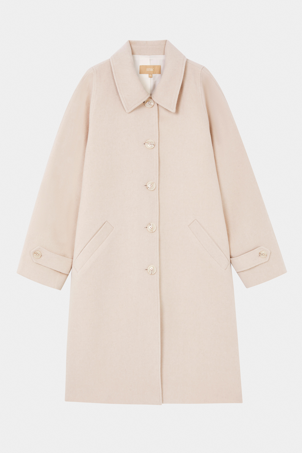 SST&C Light Khaki Lapel Coat | 8962311002  (Outlet)_7