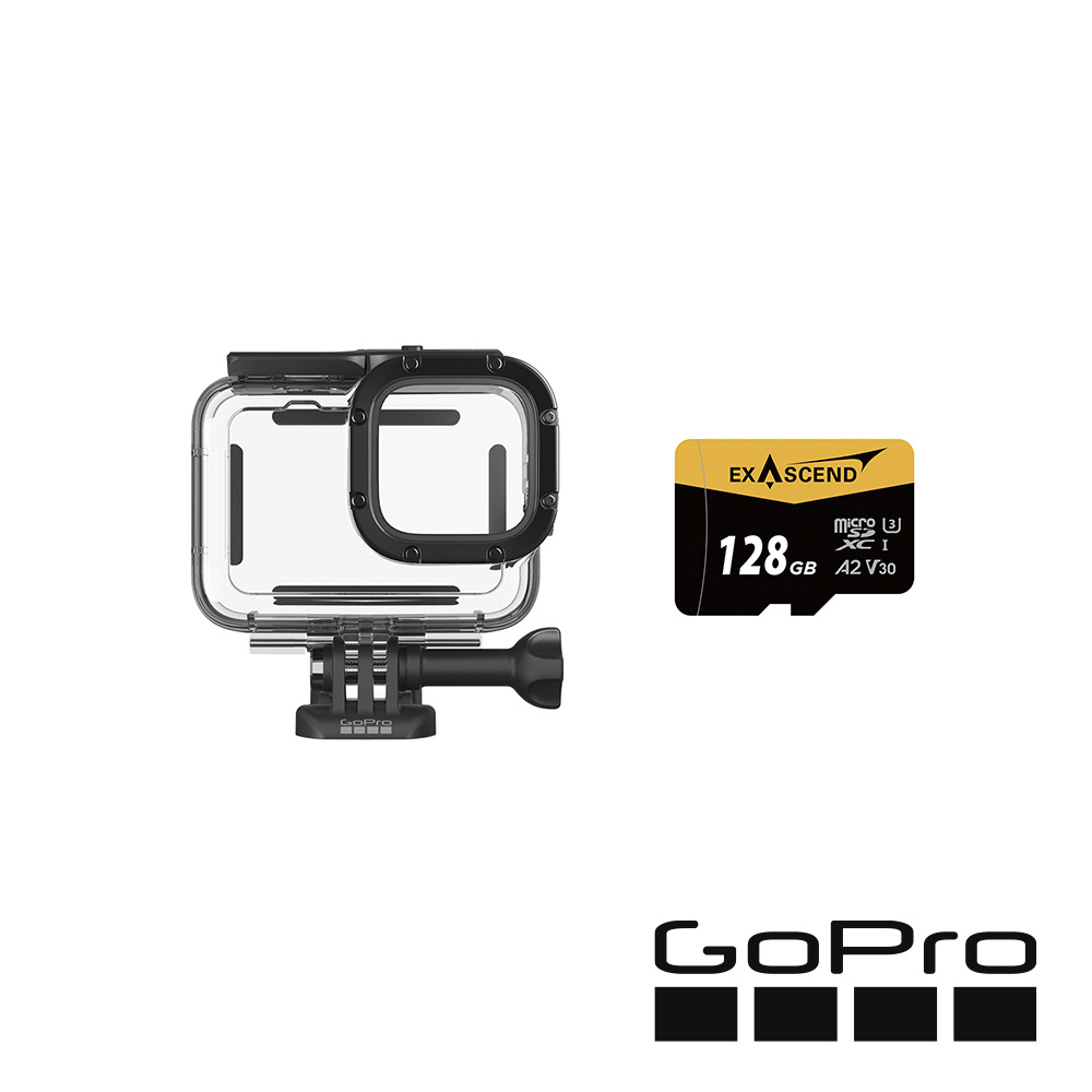 HERO13系列【贈品】GoPro 60米潛水殼+Exascend 128G 高速記憶卡