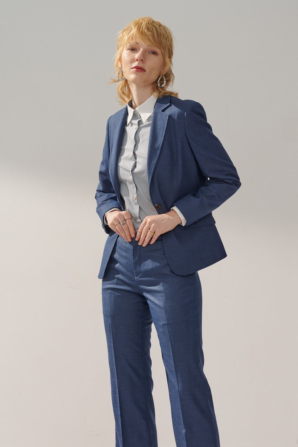 SST&C Geometric Print Straight Shirt | 7562311003  (Outlet)_5