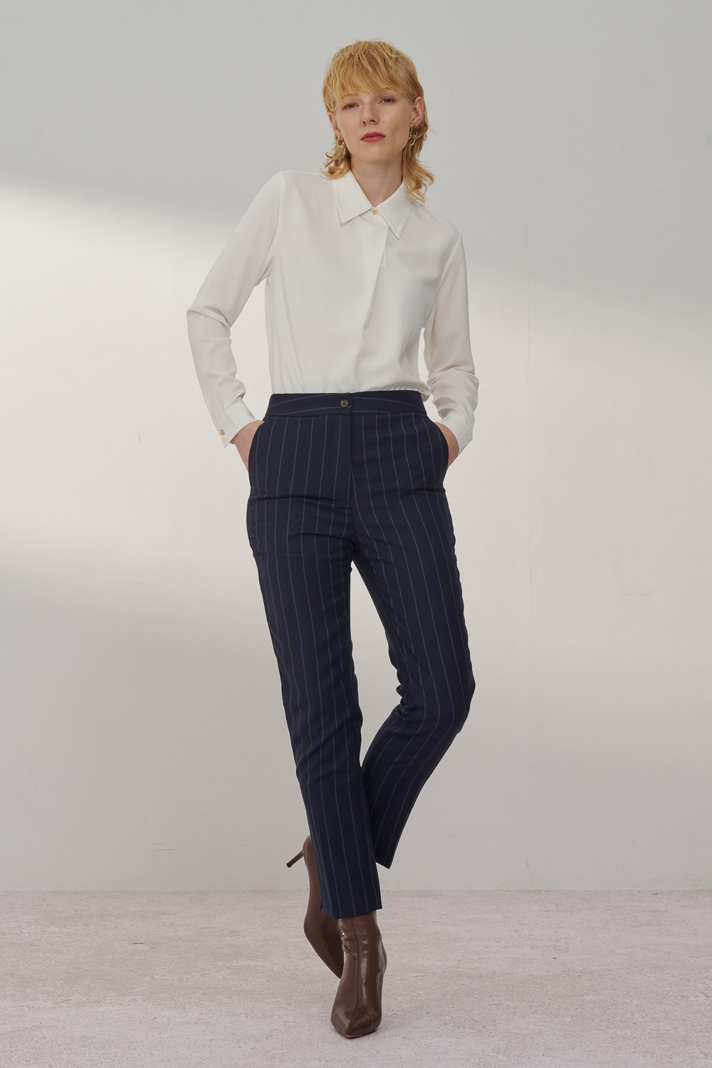 SST&C White Pleated Top | 7662311005  (Outlet)_3