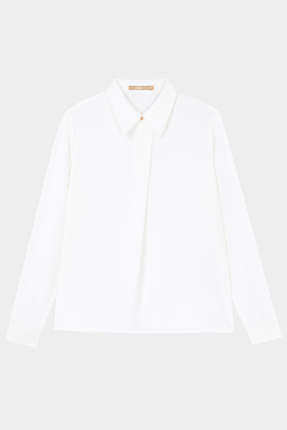 SST&C White Pleated Top | 7662311005  (Outlet)_7