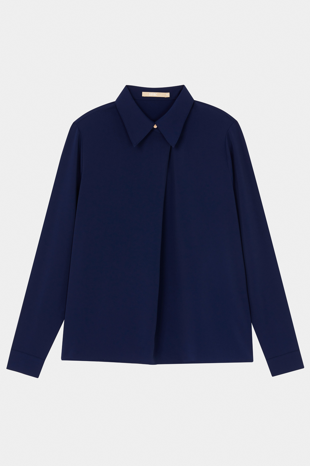 SST&C Dark Blue Pleated Top | 7662311006  (Outlet)_5