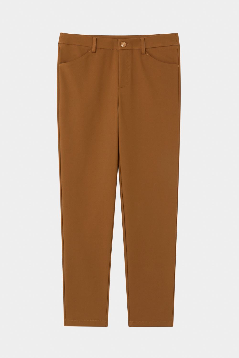 SST&C Copper Low-Rise Skinny Elastic Slim-Fit Trousers | 8262311001  (Outlet)_7