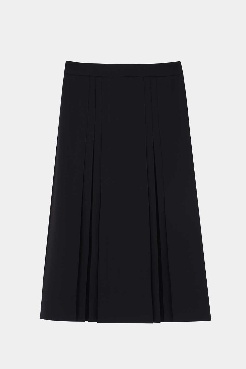 SST&C Black Pleated Long Skirt | 8362311004  (Outlet)_7