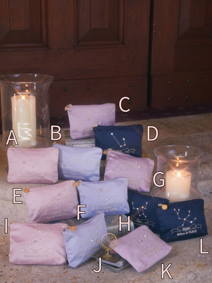 浪漫十二星座系列寶石緞面手拿包(8A34FJJ0800) - Maison de FLEUR