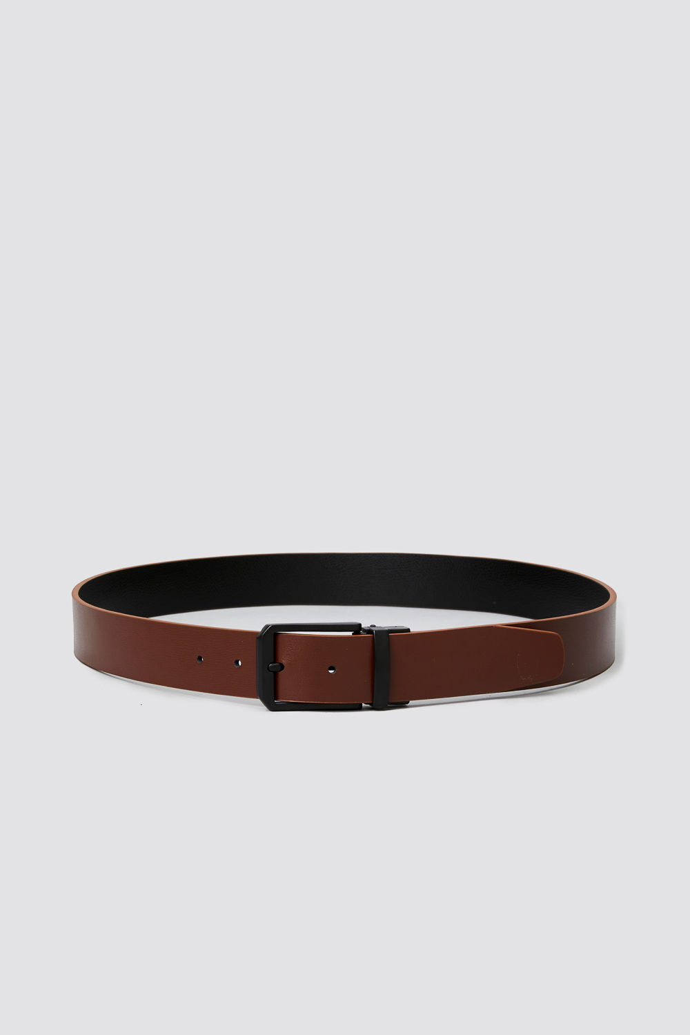 SST&C Walnut Brown & Black Wide Back Turn Pin Buckle Belt | 1712311002  (Outlet)_0