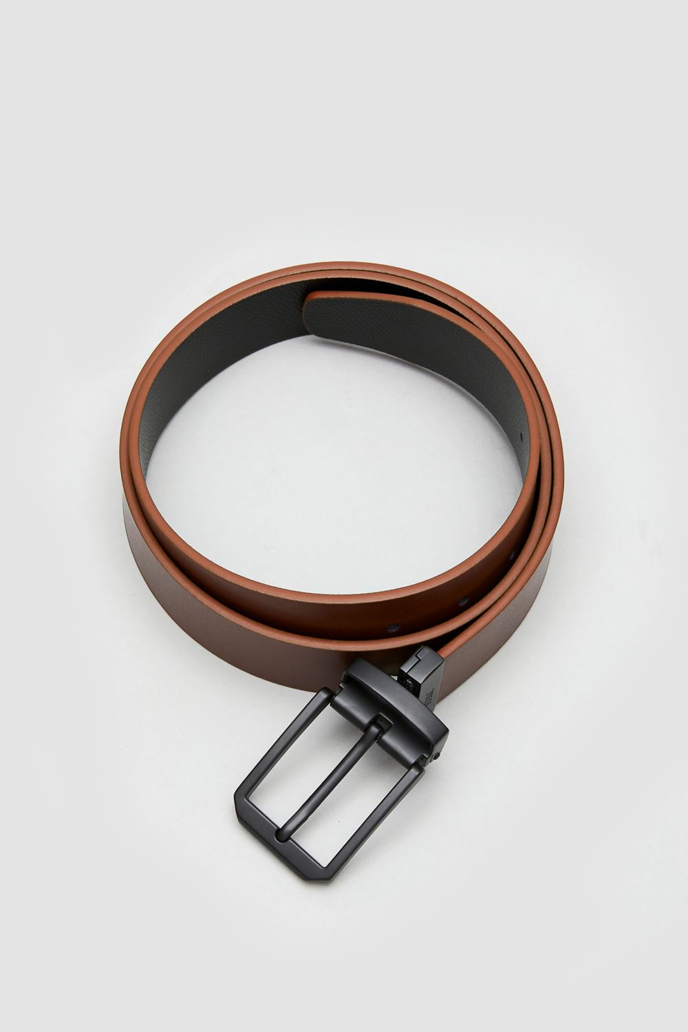 SST&C Walnut Brown & Black Wide Back Turn Pin Buckle Belt | 1712311002  (Outlet)_1