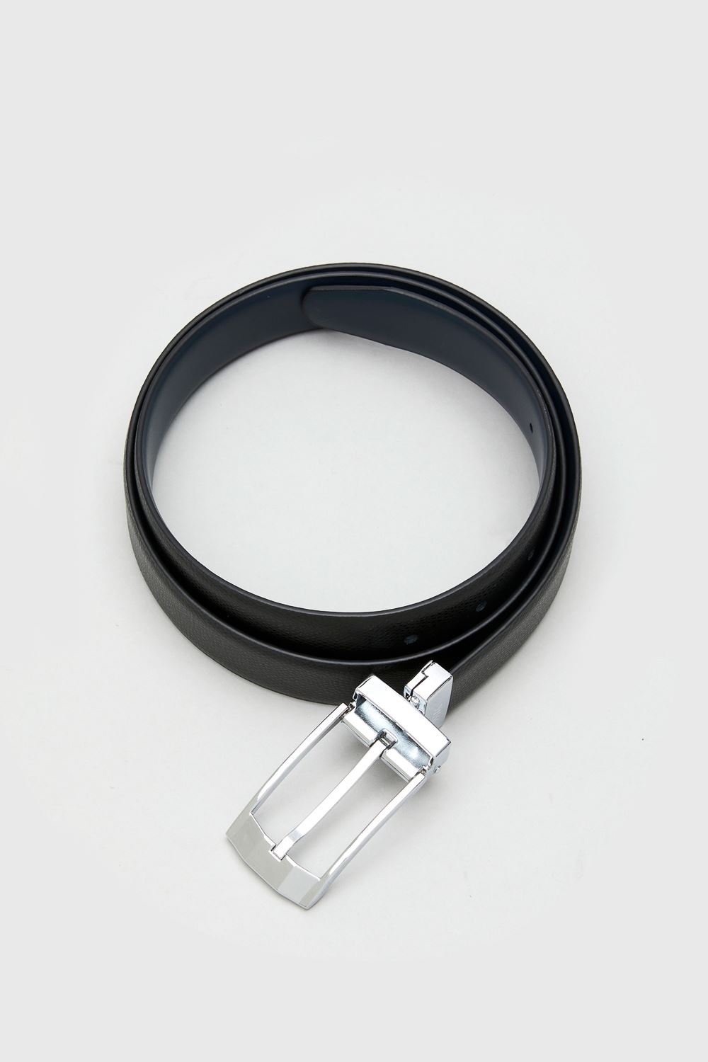 SST&C Black & Dark Mist Blue Back Turn Pin Buckle Belt | 1712311003  (Outlet)_1