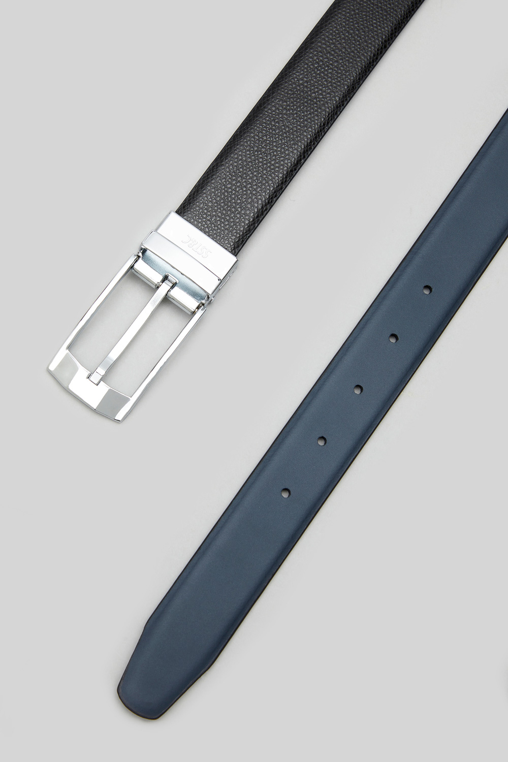 SST&C Black & Dark Mist Blue Back Turn Pin Buckle Belt | 1712311003  (Outlet)_2