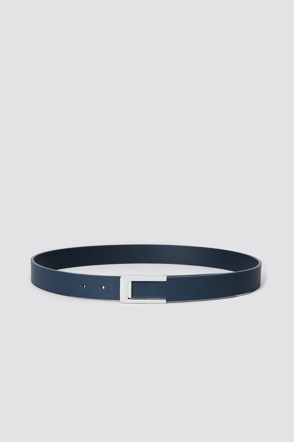 SST&C Dark Blue Cross Pattern Buckle Belt | 1712311006  (Outlet)_0