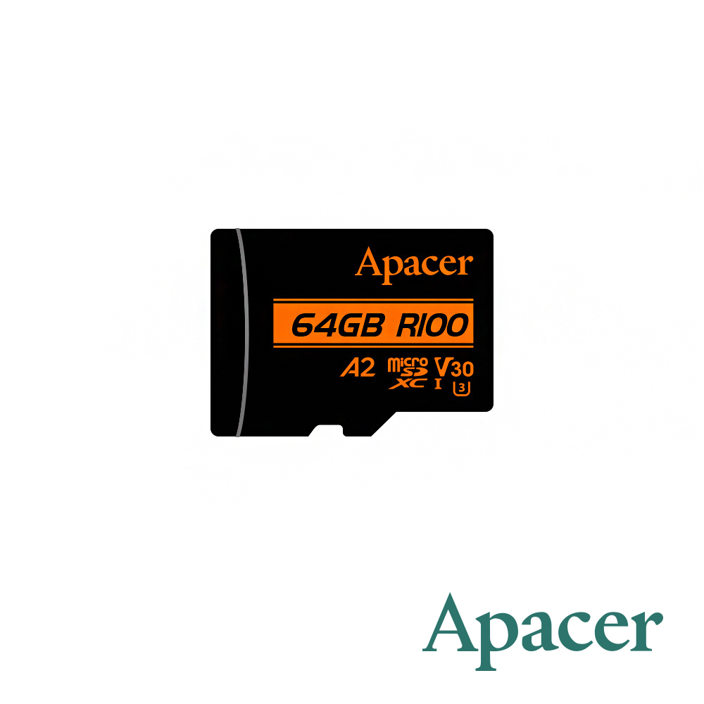 【Apacer】64GB MicroSDXC U3 V30 A2 Class10 記憶卡 100MB/s 公司貨_0