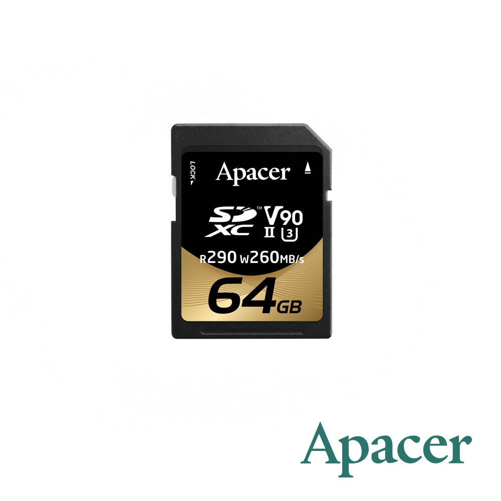 【Apacer】64GB SD UHS-II U3 V30 高速記憶卡 290MB/s 公司貨_0
