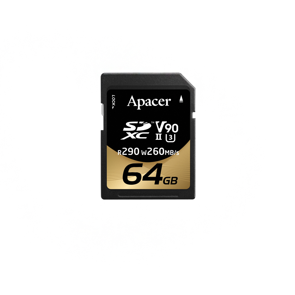 【Apacer】64GB SD UHS-II U3 V30 高速記憶卡 290MB/s 公司貨_1