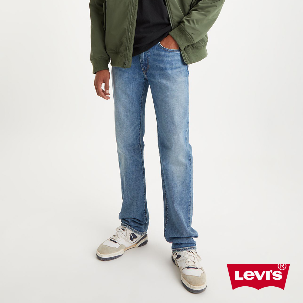 Levis 男款 514 低腰合身直筒牛仔長褲 / 精工輕藍染水洗 / 彈性布料 熱賣單品