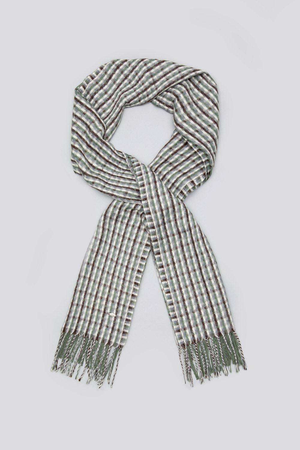 SST&C Avocado Green Two-Tone Scarf | 9462310005  (Outlet)_0