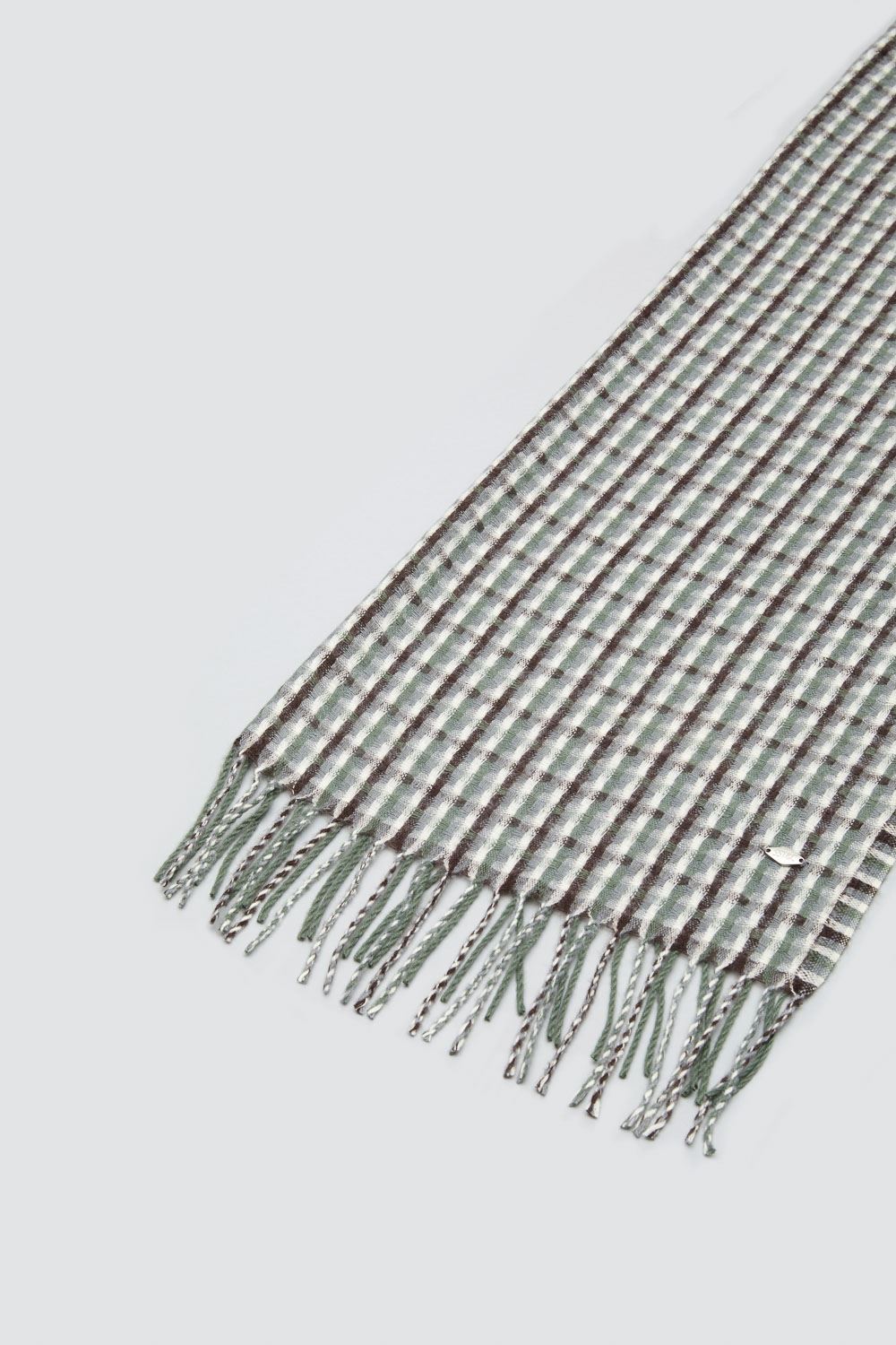 SST&C Avocado Green Two-Tone Scarf | 9462310005  (Outlet)_1