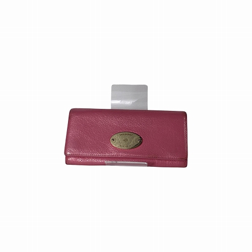 【台北車站館前店】MULBERRY/長夾錢包//粉色長皮夾