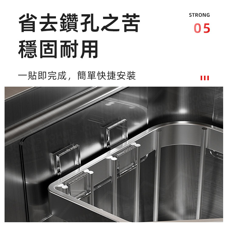不鏽鋼水槽轉角收納籃 三角置物籃 海綿菜瓜布置物架 鏤空瀝水角落收納架【AG0112】《約翰家庭百貨_9
