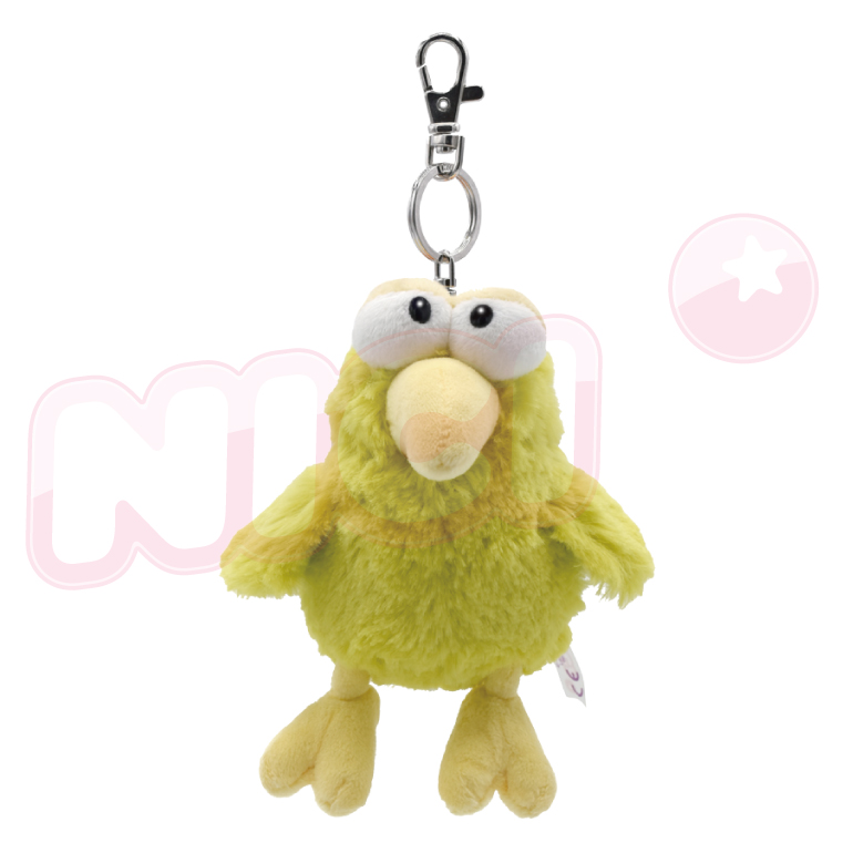 [91357]NICI 青蘋果拉拉鳥造型飲料套鑰匙圈_0