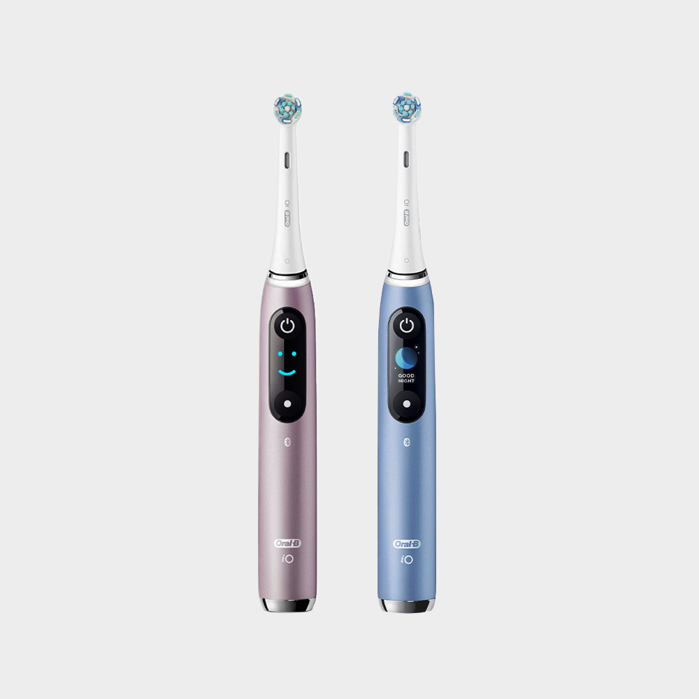 Oral-B iO9微震科技電動牙刷(微磁電動牙刷)-香檳紫+湖水藍