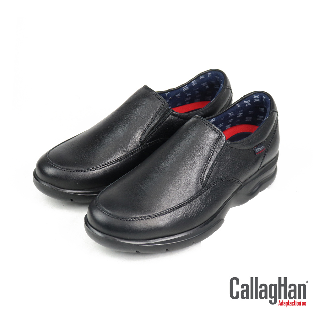 【CALLAGHAN】西班牙厚底輕量舒適懶人休閒鞋 黑色(55601-BL)