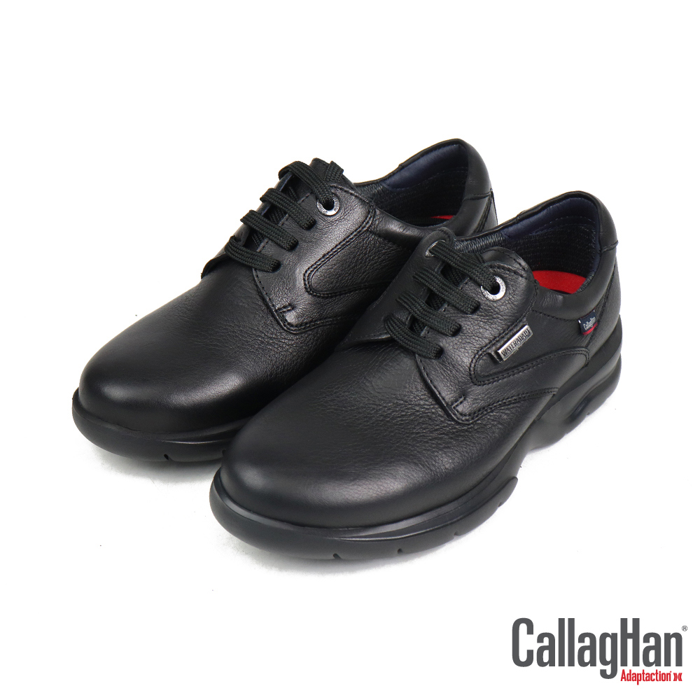 【CALLAGHAN】西班牙機能防水透氣舒適綁帶休閒鞋 黑色(56200-BL)
