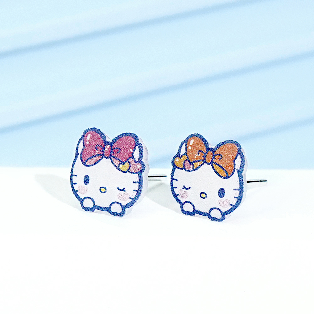Hello Kitty 50週年-凱蒂貓造型耳環組-經典款_8