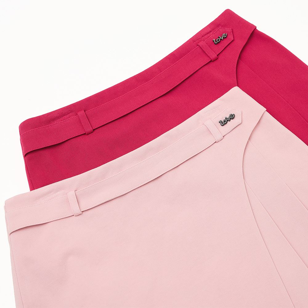 ILEY伊蕾 甜美斜邊百褶設計短褲裙(兩色；M-XL)1233012418_2