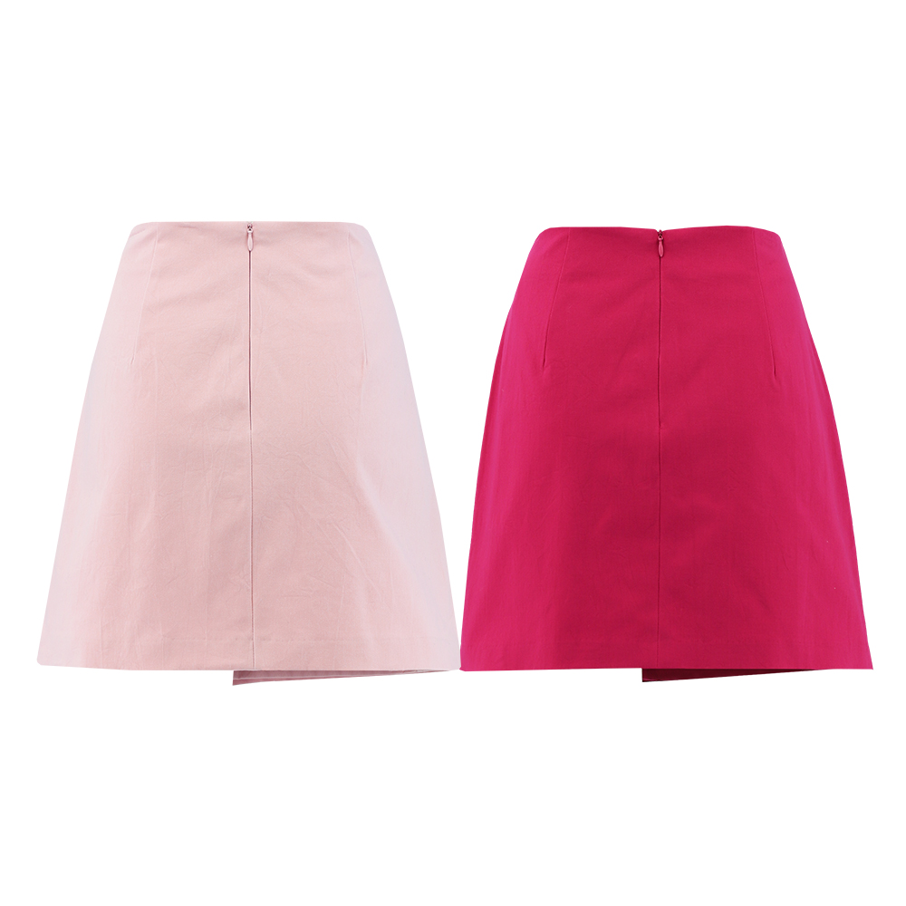 ILEY伊蕾 甜美斜邊百褶設計短褲裙(兩色；M-XL)1233012418_5