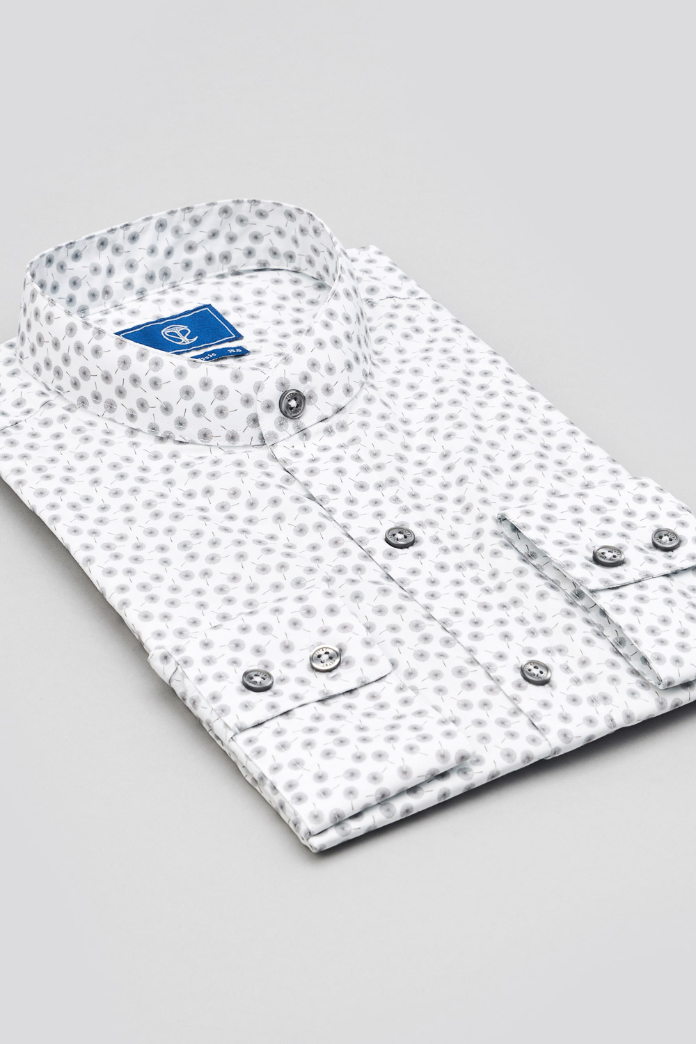 SST&C #Comfortable Cotton  Gray Dandelion Print Standard Shirt | 0312310020  (Outlet)_1