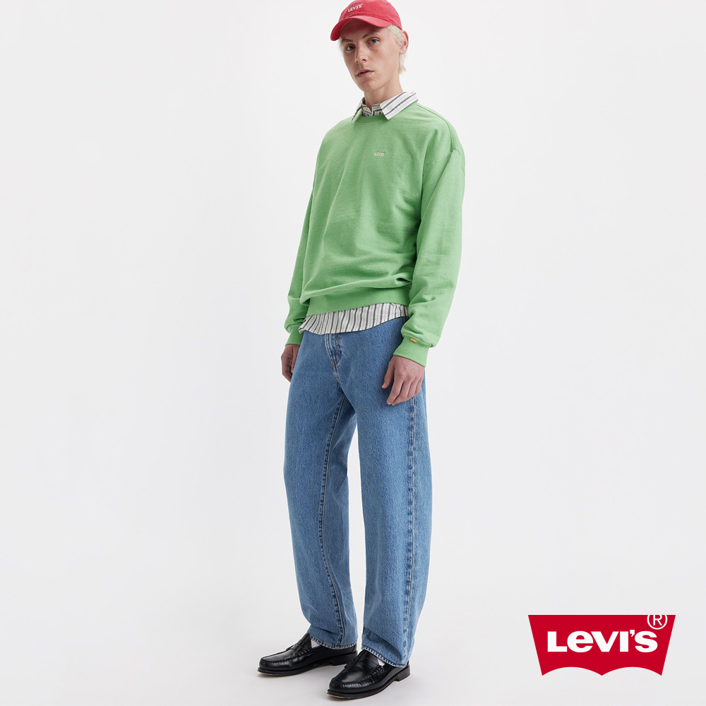 Levis 男款 潮流寬鬆牛仔褲 / 全新版型 / 精工淺藍水洗 熱賣單品