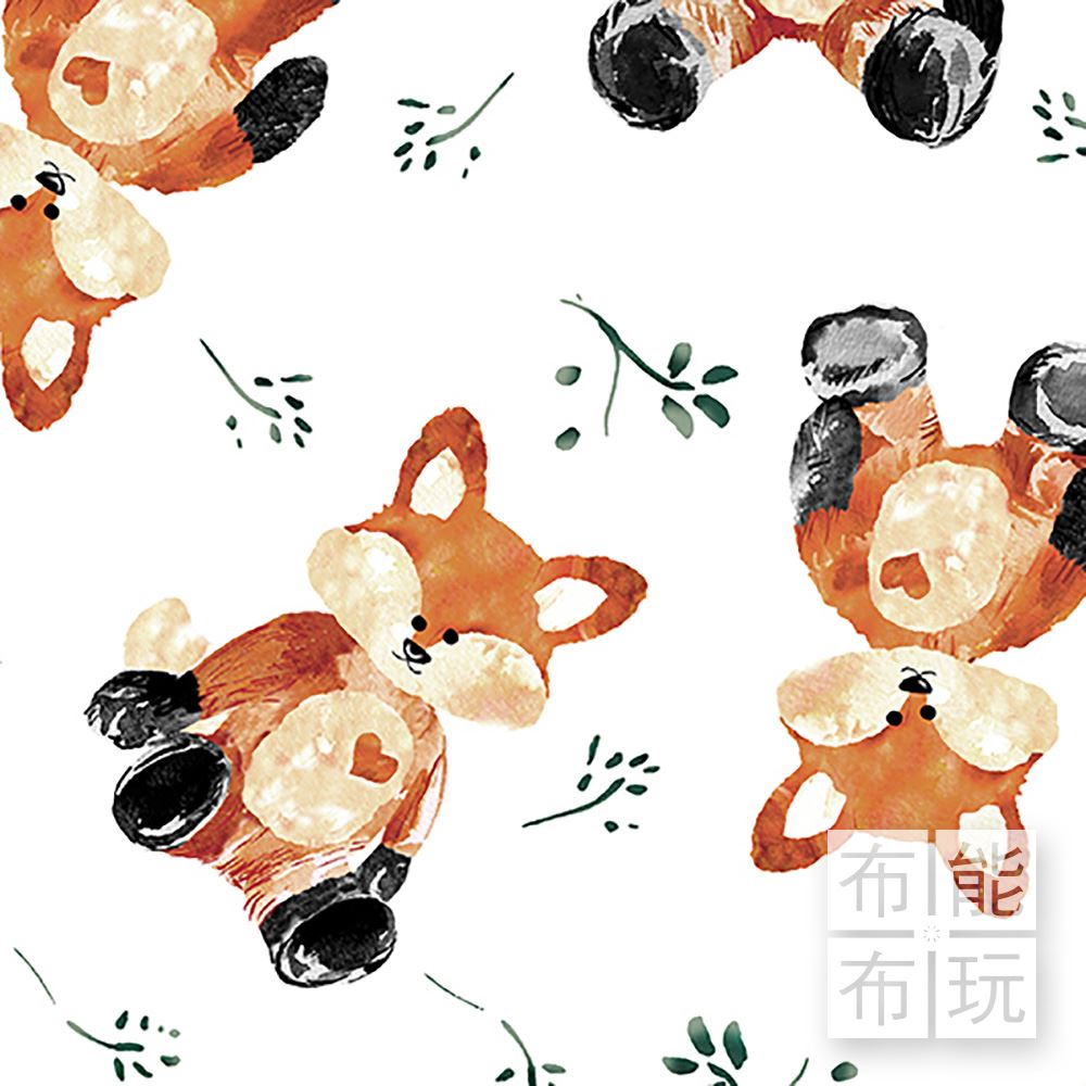 Shannon Fabrics Cuddle®數位絨布 DCFOXXY-RUST (碼)_0