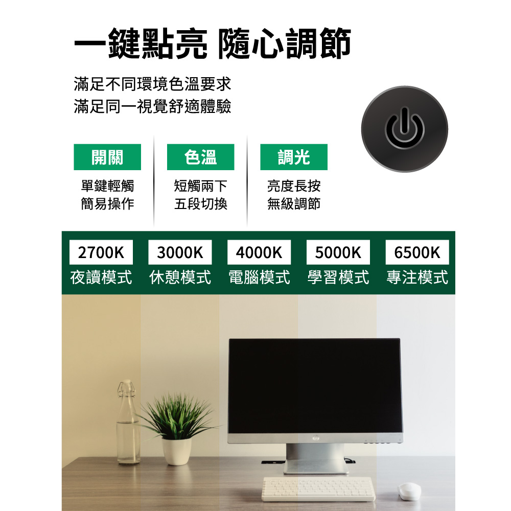 節能智慧螢幕閱讀燈．標準版路易黑 桌夾款 全光譜LED護眼檯燈 ｜🎉健康護眼年中慶 指定商品結帳再打96折_4