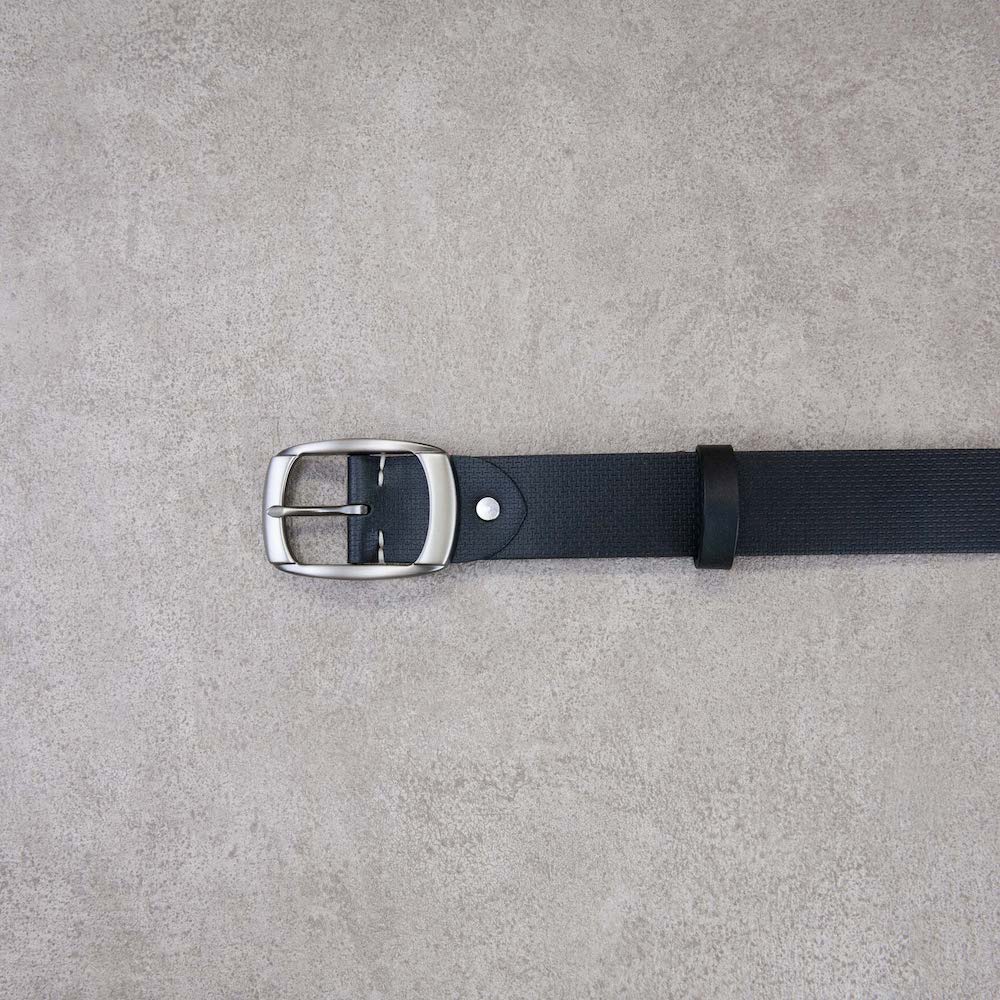 壓紋皮帶 腰帶 義大利植鞣革 男女用 加寬版 客製燙金 38mm_4