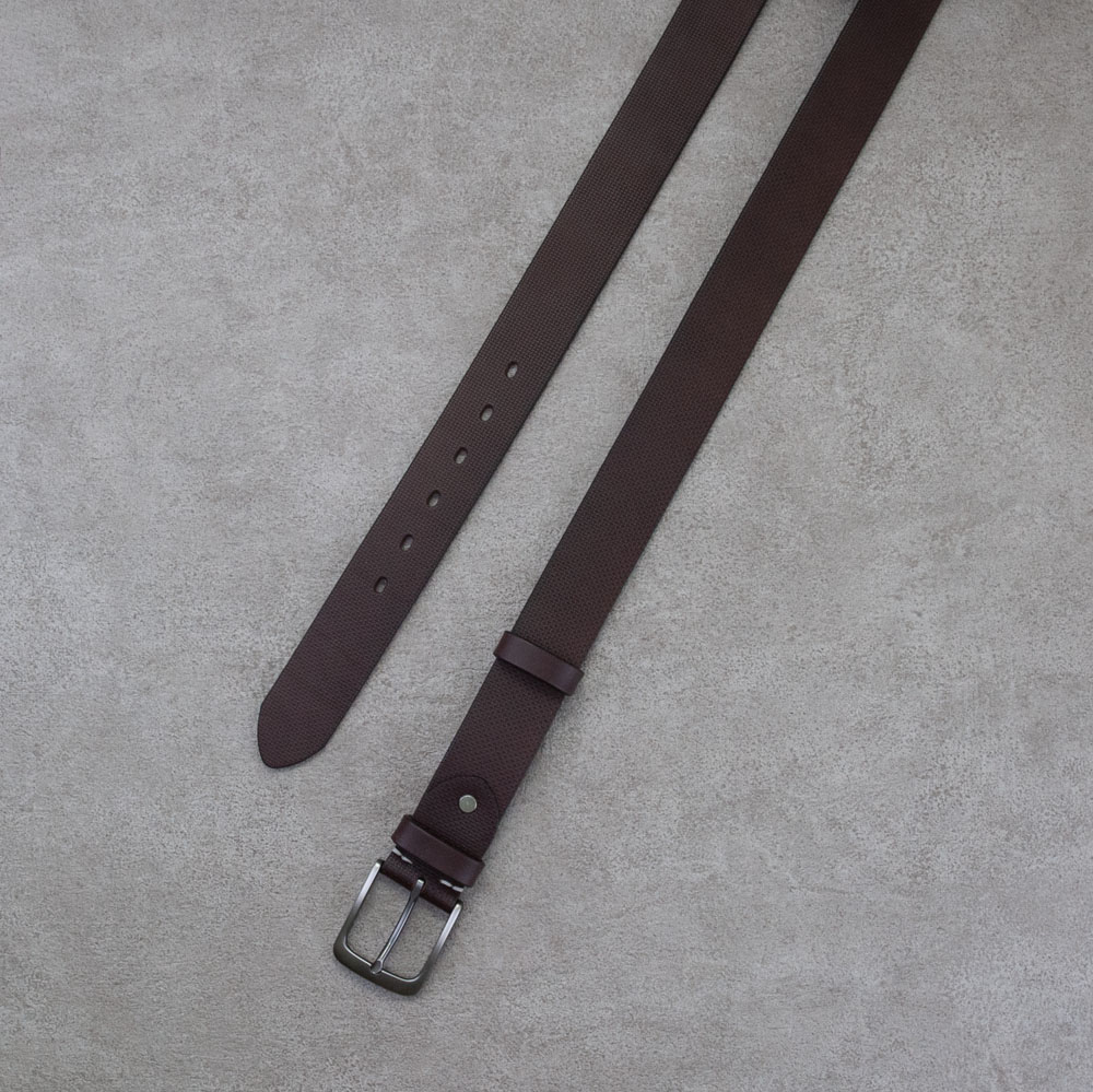 壓紋皮帶 腰帶 義大利植鞣革 男女用 加寬版 客製燙金 38mm_5