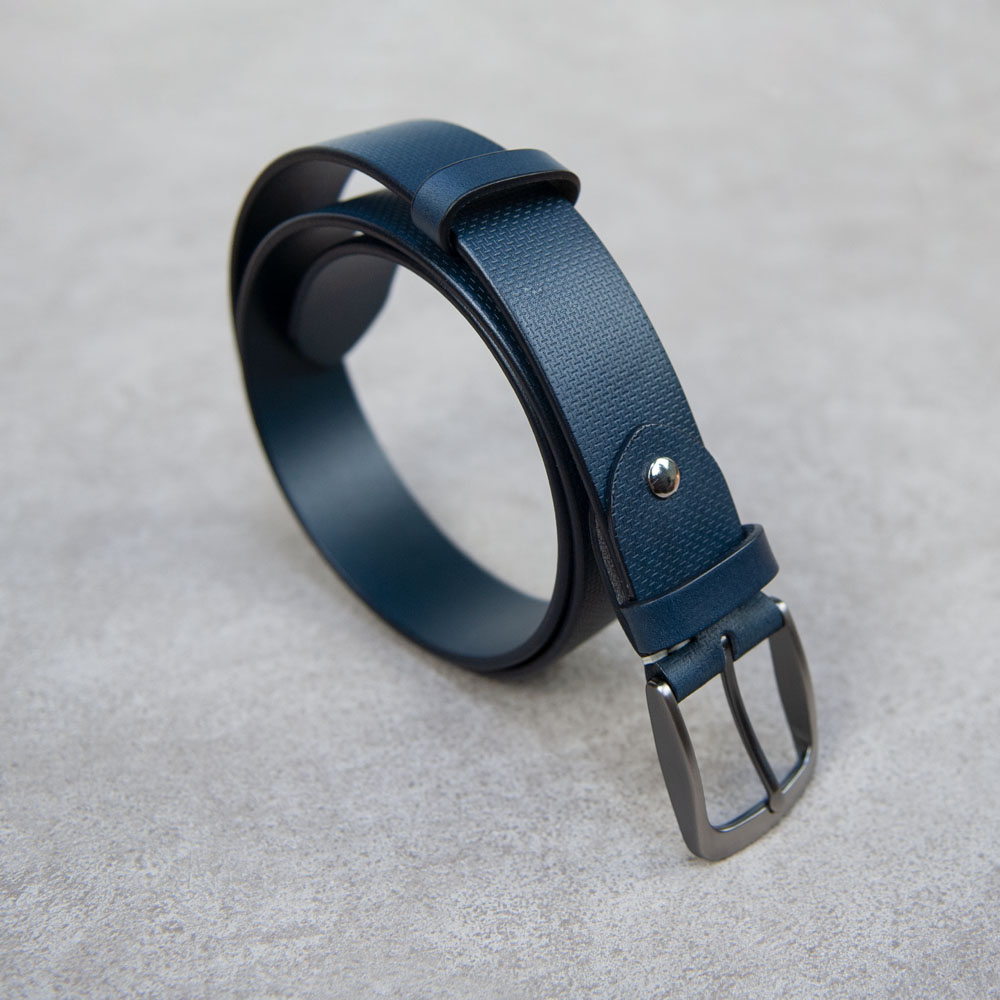 壓紋皮帶 腰帶 義大利植鞣革 男女用 加寬版 客製燙金 38mm_7