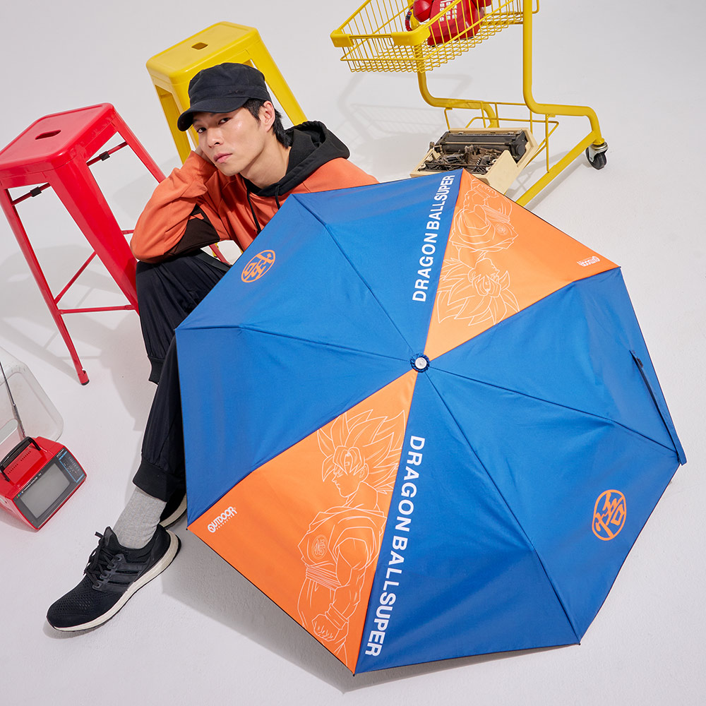 【OUTDOOR】DRAGON BALL SUPER七龍珠超-悟空晴雨二用傘-藍色 ODDB23N08BL