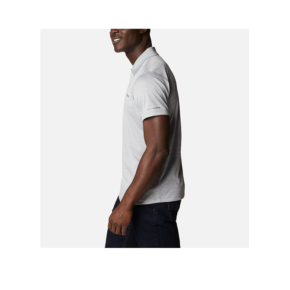 Columbia哥倫比亞 男款-涼感快排防曬短袖Polo衫花灰色 - Zero Rules™ Polo Shirt  UAE60820HG/IS_1